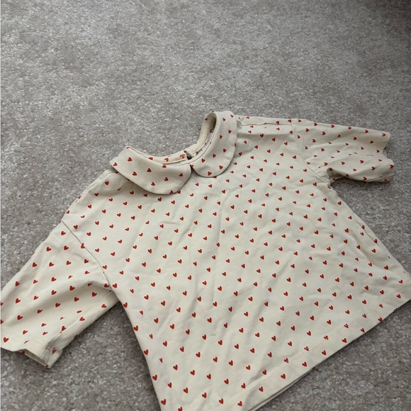 Heart Pattern Kids Top and leggings Set - Picture 2 of 5